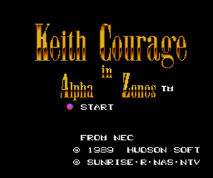Keith Courage in Alpha Zones (USA) Screenshot